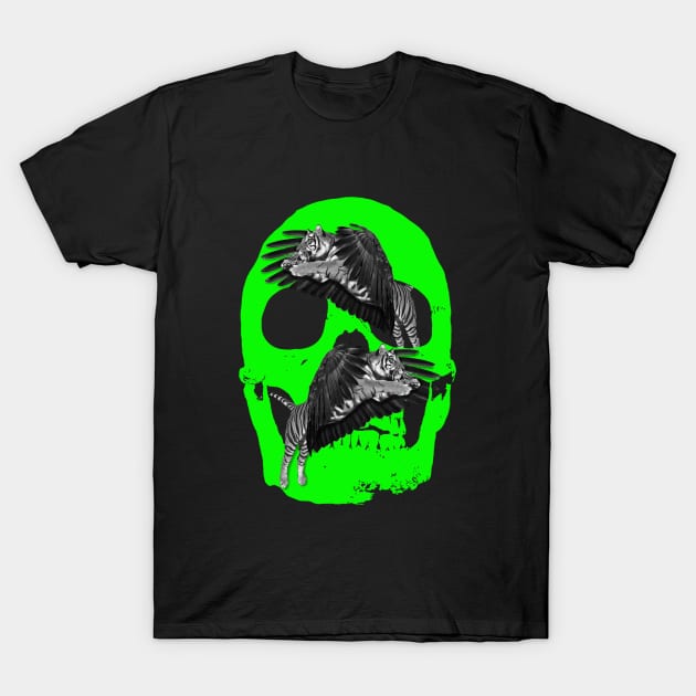 Tiger Skull #1 T-Shirt by SiSuSiSu